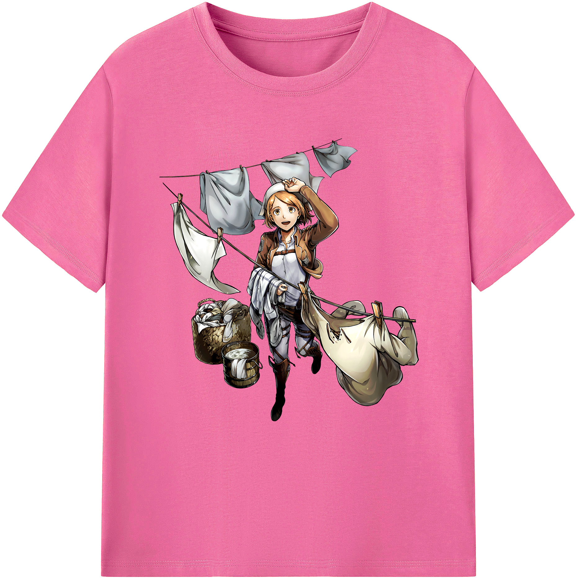 （画像用） 進撃の巨人 ペトラ·ラル Attack on Titan Petra Rall レディースカジュアルプリントTシャツ（綿100％）